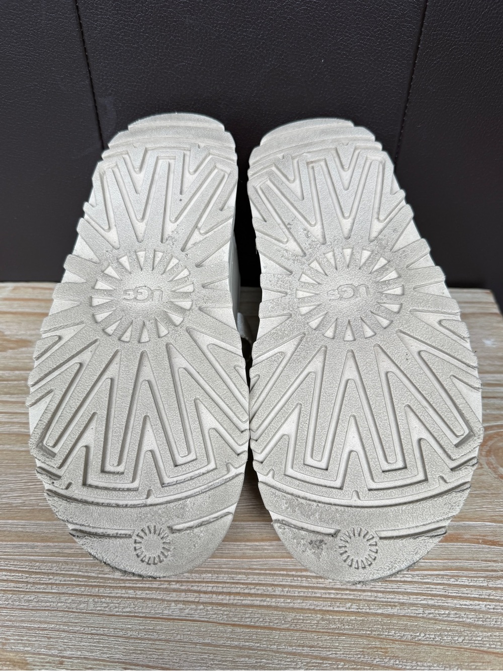 UGG Cream Platform Sandals with Adjustable Straps - Picture 12 of 14